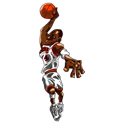 NBA illustration/NBA Caricature（NBA イラスト）Andre Iguodala（アンドレ・イグダーラ）