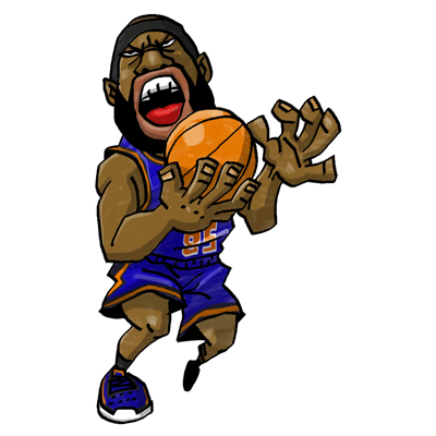 NBA illustration/NBA Caricature（NBA イラスト）Baron Davis（バロン・デイビス）