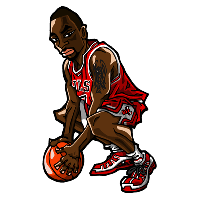 NBA illustration/NBA Caricature（NBA イラスト）Ben Gordon（ベン・ゴードン）