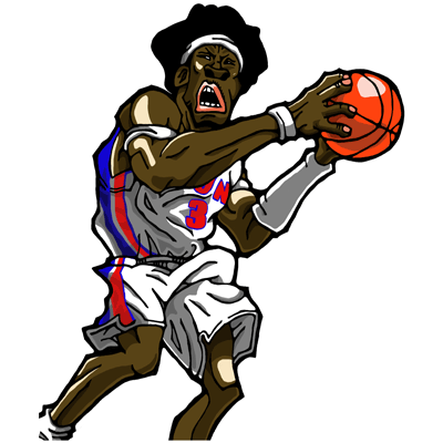 NBA illustration/NBA Caricature（NBA イラスト）Ben Wallace（ベン・ウォーレス）