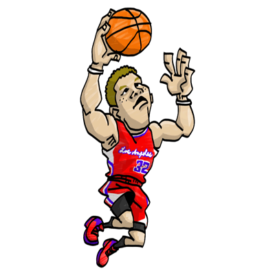 NBA illustration/NBA Caricature（NBA イラスト）Blake Griffin（ブレイク・グリフィン）