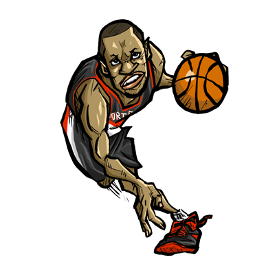 NBA illustration/NBA Caricature（NBA イラスト）Brandon Roy（ブランドン・ロイ）