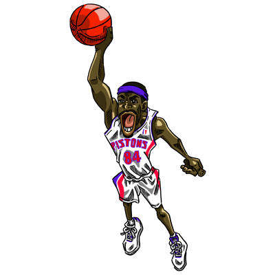 NBA illustration/NBA Caricature（NBA イラスト）Chris Webber（クリス・ウェバー）