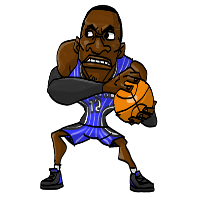 NBA illustration/NBA Caricature（NBA イラスト）Dwight Howard（ドワイト・ハワード）
