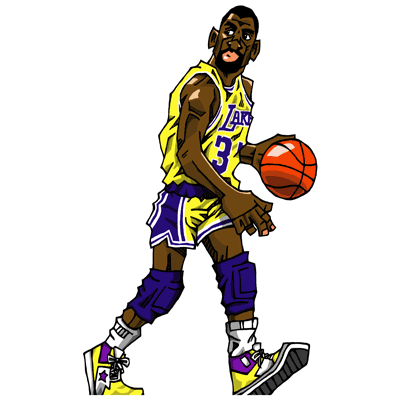 NBA illustration/NBA Caricature（NBA イラスト）Earvin Johnson（アーヴィン・ジョンソン）