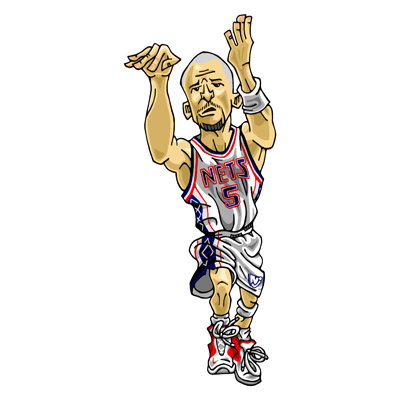 NBA illustration/NBA Caricature（NBA イラスト）Jason Kidd（ジェイソン・キッド）