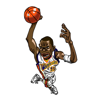 NBA illustration/NBA Caricature（NBA イラスト）Jason Richardson（ジェイソン・リチャードソン）