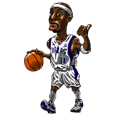 NBA illustration/NBA Caricature（NBA イラスト）Jason Terry（ジェイソン・テリー）