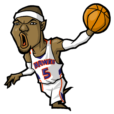 NBA illustration/NBA Caricature（NBA イラスト）Josh Smith（ジョシュ・スミス）