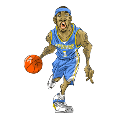 NBA illustration/NBA Caricature（NBA イラスト）J. R. Smith（J.R.スミス）