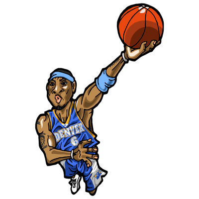 NBA illustration/NBA Caricature（NBA イラスト）Kenyon Martin（ケニヨン・マーティン）
