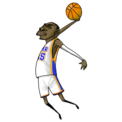 NBA illustration/NBA Caricature（NBA イラスト）Kevin Durant（ケビン・ディラント）