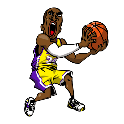 NBA illustration/NBA Caricature（NBA イラスト）Kobe Bryant（コービー・ブライアント）