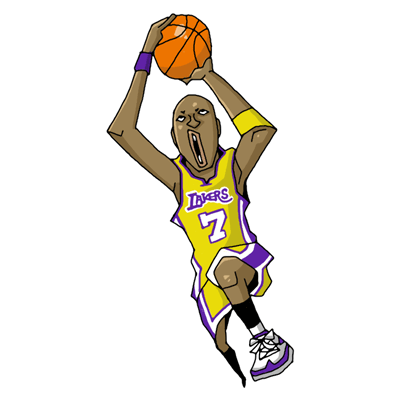 NBA illustration/NBA Caricature（NBA イラスト）Lamar Odom（ラマー・オドム）
