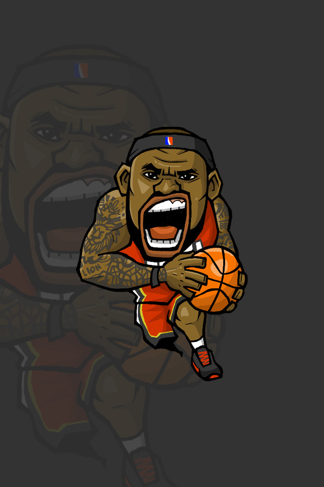 Nbaイラスト バスケイラスト アンストッパブル Nba Illustration Nba Caricature Unstoppable Lebron James レブロン ジェームズ