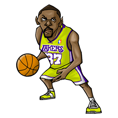 NBA illustration/NBA Caricature（NBA イラスト）Metta World Peace（メッタ・ワールドピース）
