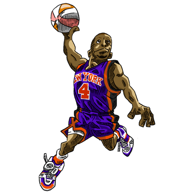 NBA illustration/NBA Caricature（NBA イラスト）Nate Robinson（ネイト・ロビンソン）