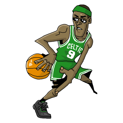 NBA illustration/NBA Caricature（NBA イラスト）Rajon Rondo（レイジョン・ロンド）