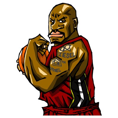 NBA illustration/NBA Caricature（NBA イラスト）Shaquille Oneal（シャキール・オニール）