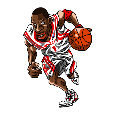 NBA illustration/NBA Caricature（NBA イラスト）Tracy McGrady（トレイシー・マグレディ）