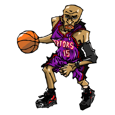 NBA illustration/NBA Caricature（NBA イラスト）Vince Carter（ヴィンス・カーター）
