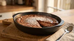 器ひとつで混ぜて焼くだけ：オートミールのガトーショコラ風（豆腐×アボカド）