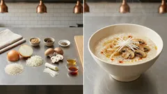 玉葱糀でコク旨に。動物性なしで作る、やさしいプラントベース中華粥風レシピ